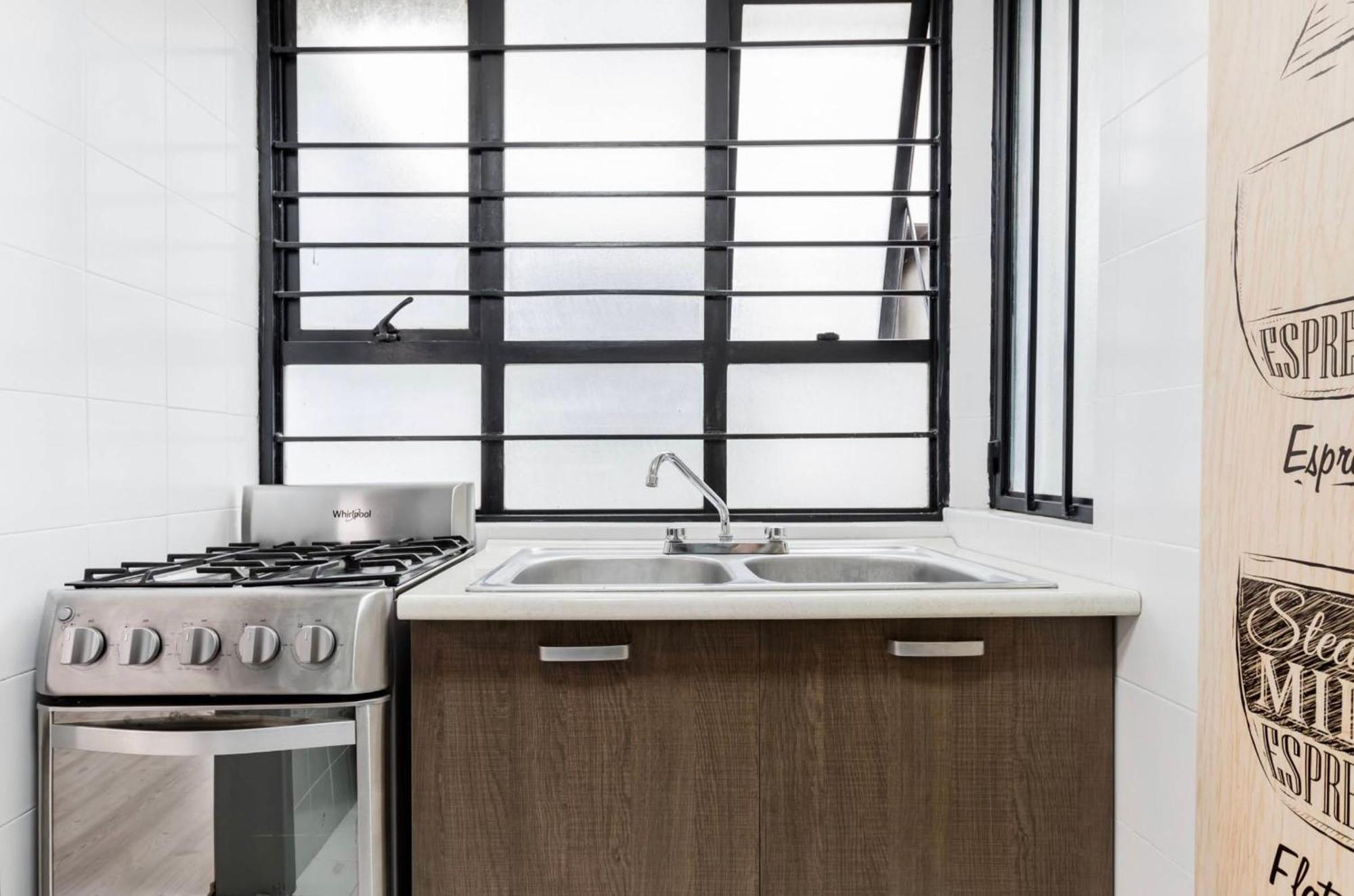 Cozy Roma Norte Flat - Parking- Wifi - Sleeps 6 Kota Meksiko Bagian luar foto